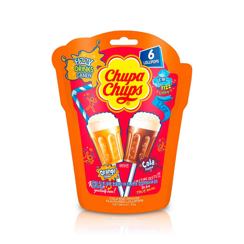NONGSHIM Chupa Chups Fizz Lollipop Bundle 90g x 48
