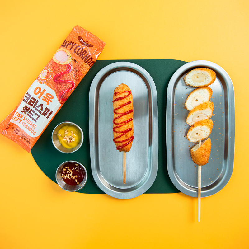 DELIEF Fish Sausage Crispy Corndog (F) 80g x 5p x 12