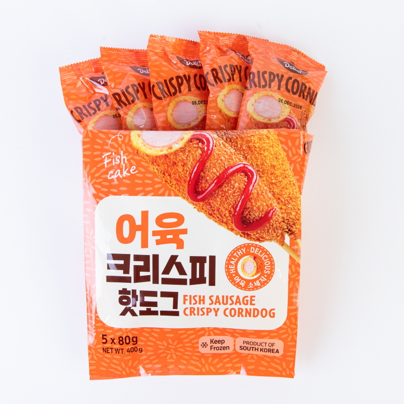 DELIEF Fish Sausage Crispy Corndog (F) 80g x 5p x 12