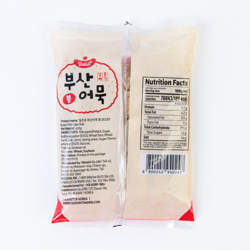 DELIEF Busan Fish Cake Roll (F) 420g x 20