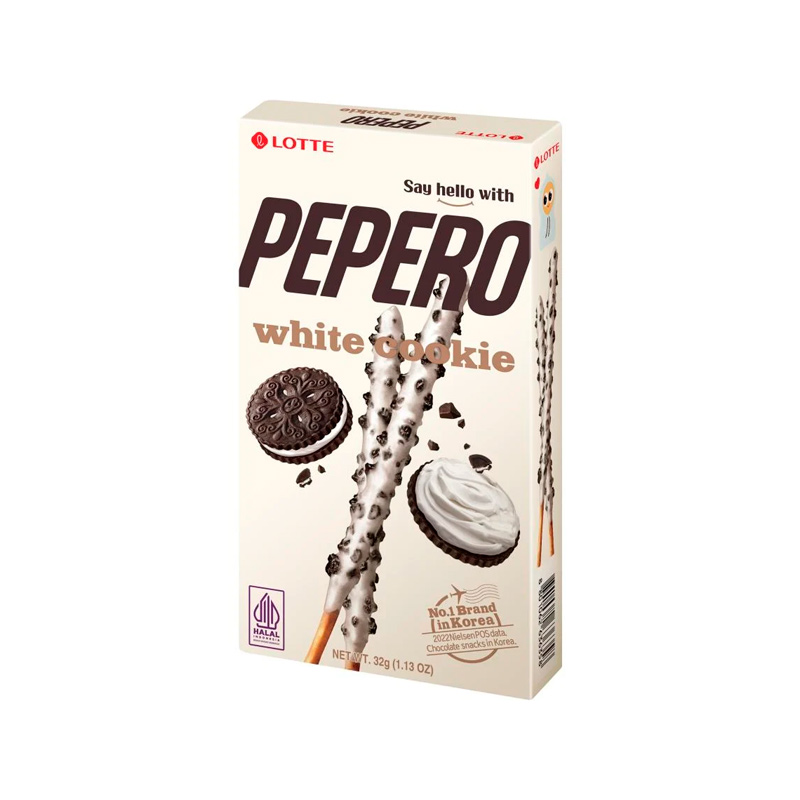 LOTTE Pepero White Cookie HALAL (E) 32g x 40