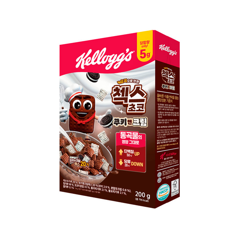 KELLOGG'S Chex Choco Cookies & Cream 200g x 12