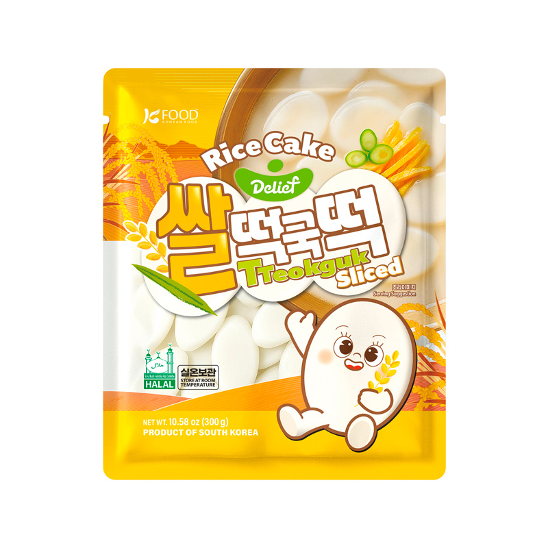 DELIEF Tteokguk Rice Cake HALAL 300g x 10