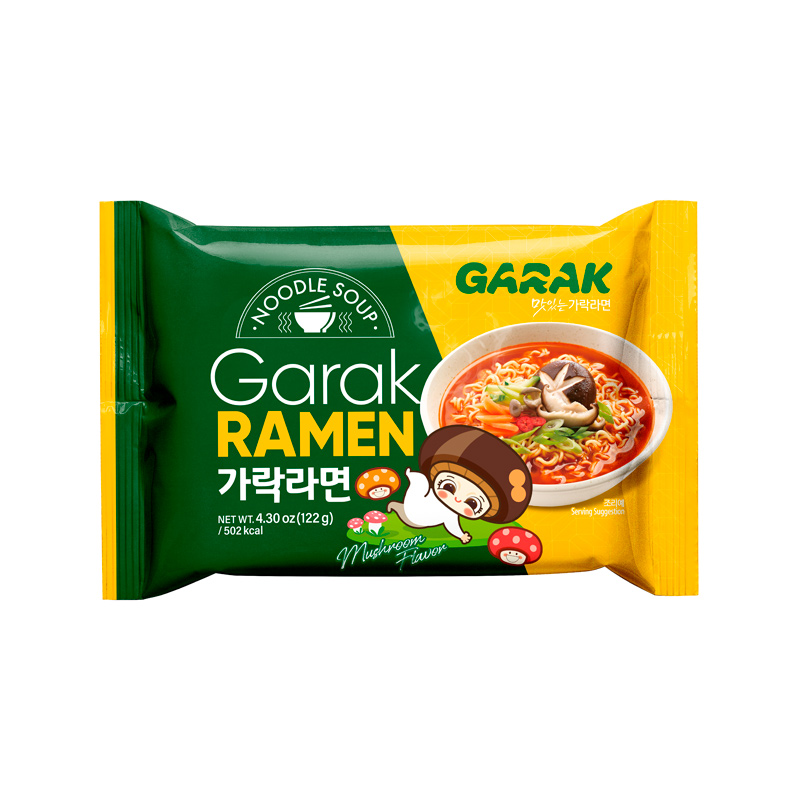 GARAK Mushroom Flavor Ramen 122g x 20