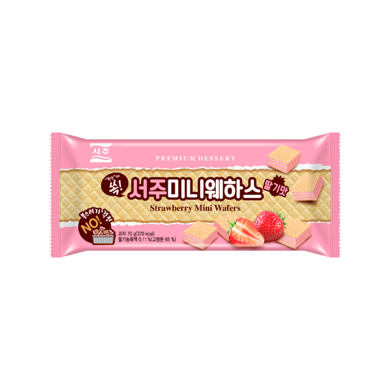SEOJU Mini Wafer Strawberry 70g x 20