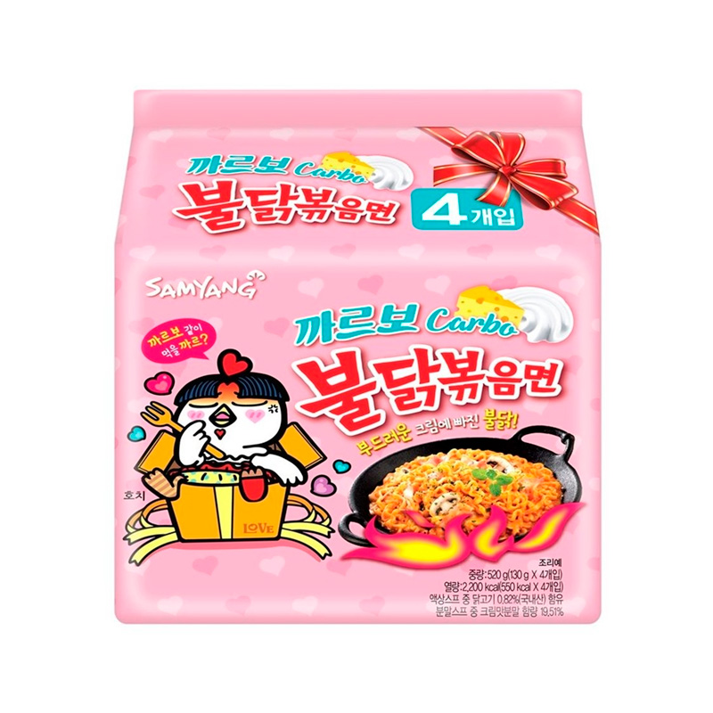 SAMYANG Buldak Flavor Ramen Carbonara 130g x 4p x 8