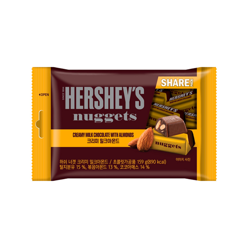 HERSHEY'S Nugget Creamy Almond 159g x 10