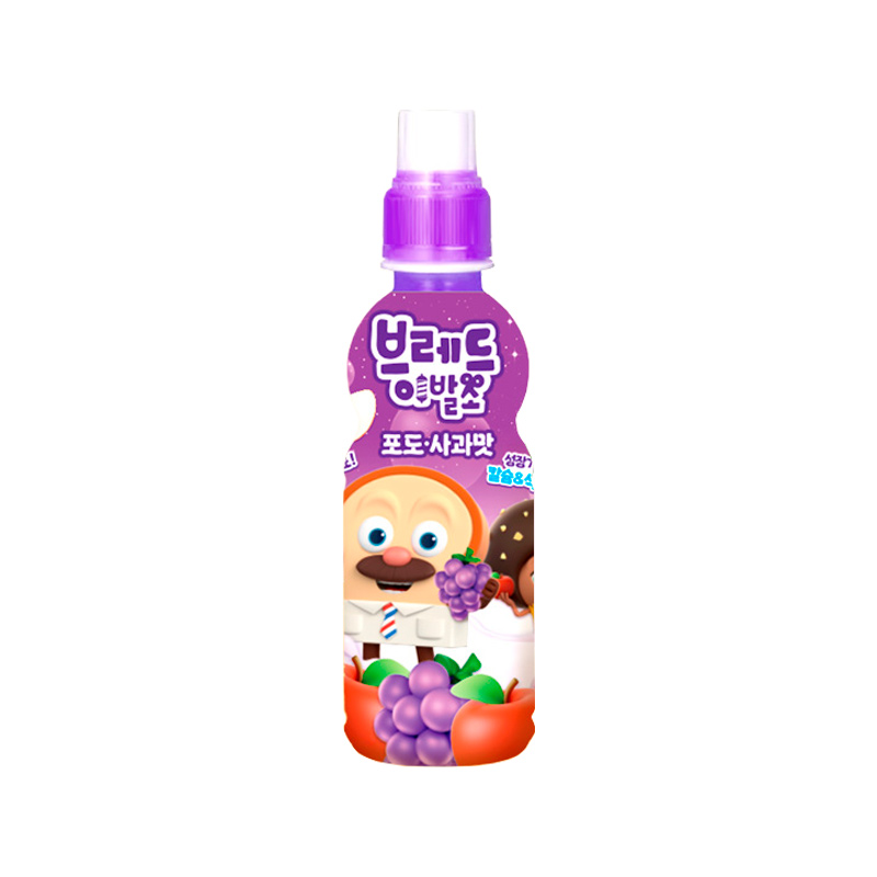 LOTTE CHILSUNG Bread Barber Shop Grape & Apple Drink 235ml x 24