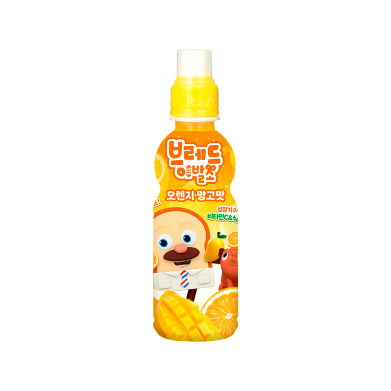 LOTTE CHILSUNG Bread Barber Shop Orange & Mango Drink 235ml x 24