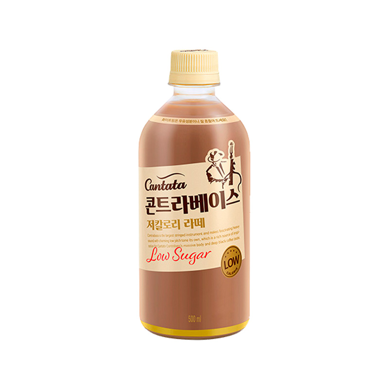 LOTTE CHILSUNG Cantata Cold Brew Low Sugar Latte 500ml x 24