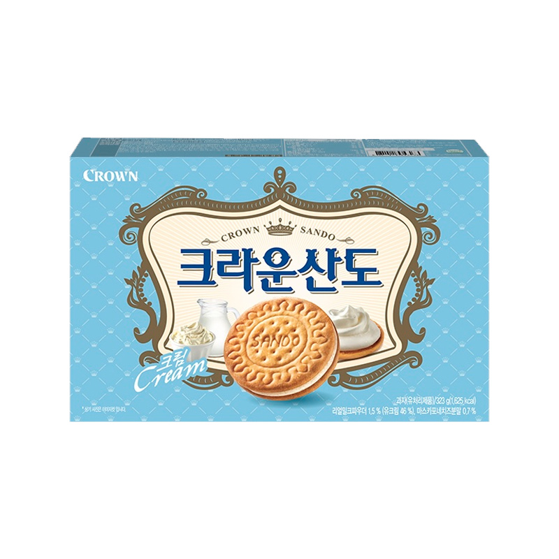 CROWN Sando Sweet Milk 323g x 8