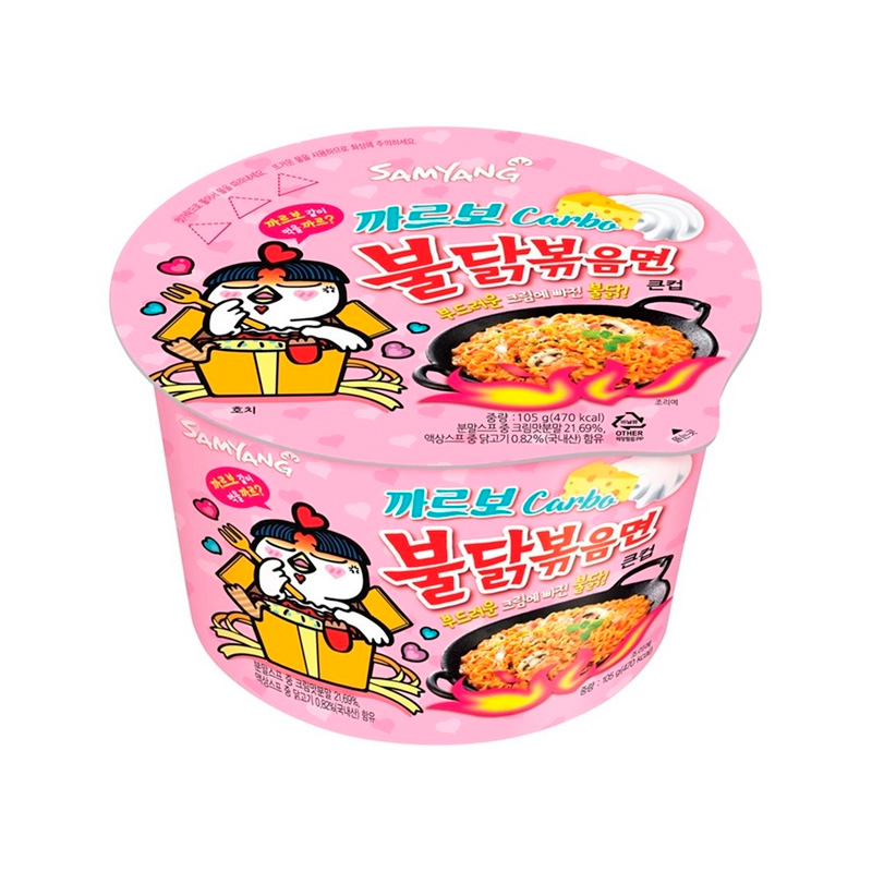 SAMYANG Buldak Flavor Ramen Carbonara Big Cup 105g x 16