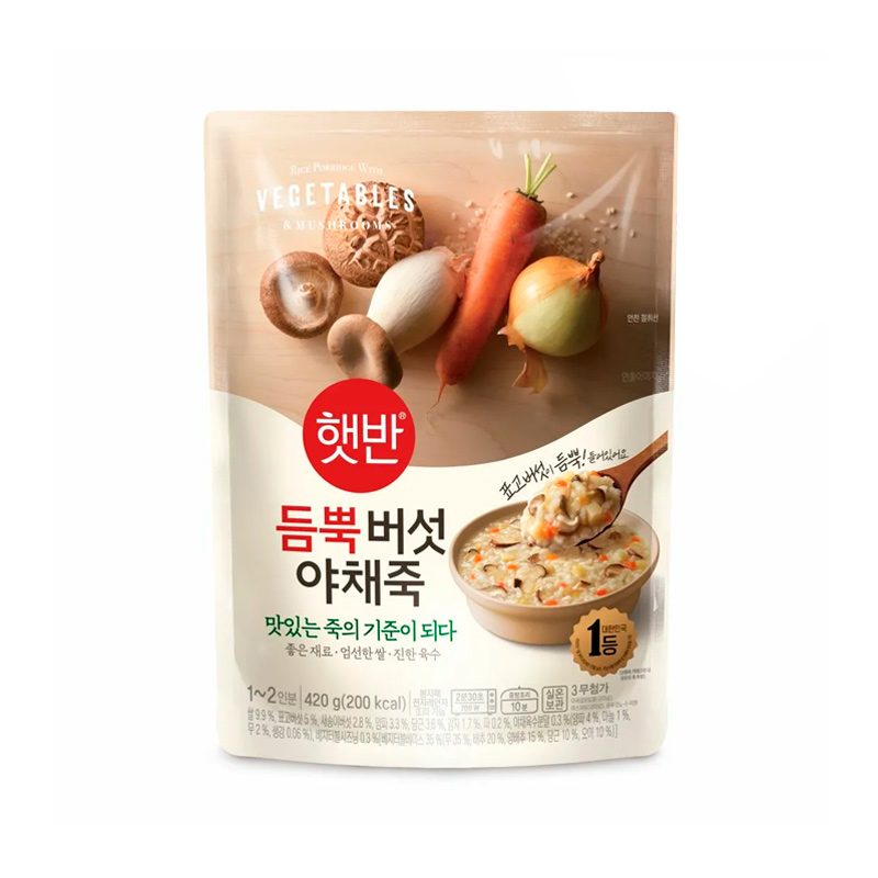 CJ Instant Mushroom & Vegetable Porridge 420g x 21