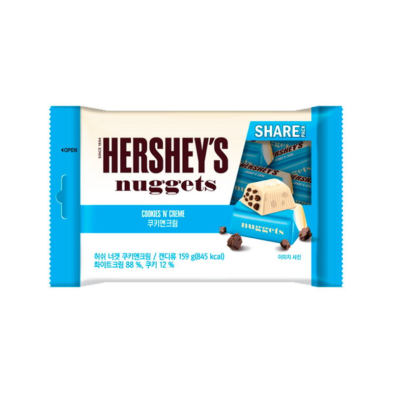 HERSHEY'S Nugget Cookie & Cream 159g x 10
