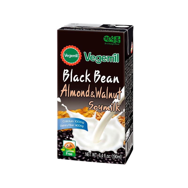 DR.CHUNG'S FOOD Vegemil Black Bean, Almond & Walnut Soymilk (E) 190ml x 96