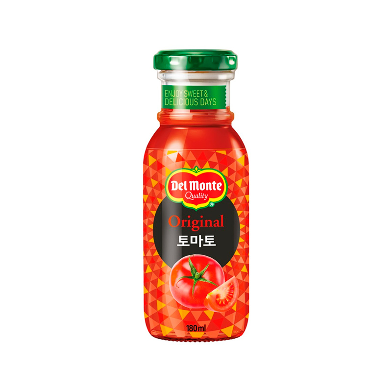 LOTTE CHILSUNG Delmonte Fruit Juice Bottle Set Tomato 180ml x 12p x 4