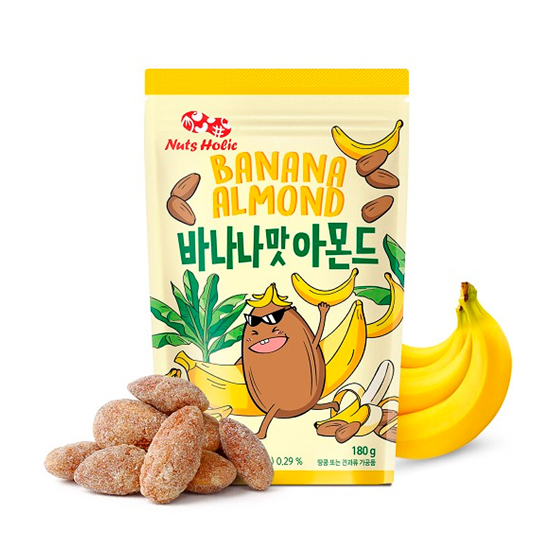 SUNMYUNG Nuts Holic Banana Almond HALAL 180g x 20