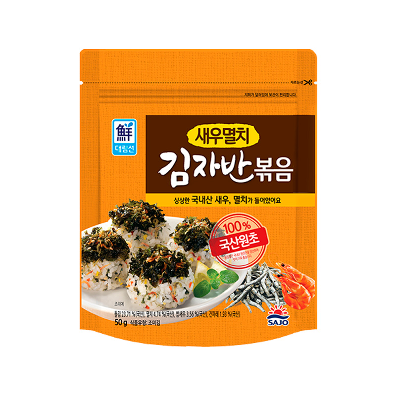 SAJO HAEPYO Stir-Fried Shrimp Anchovy Laver Flakes (E) 50g x 20