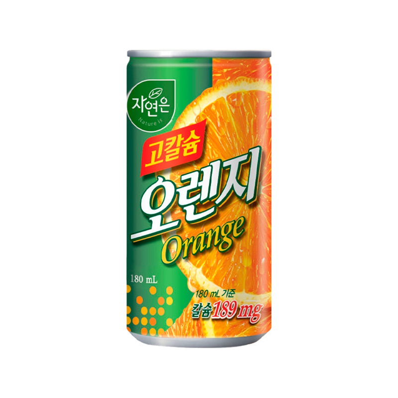 WOONGJIN Nature's High Calcium Orange Can 180ml x 30