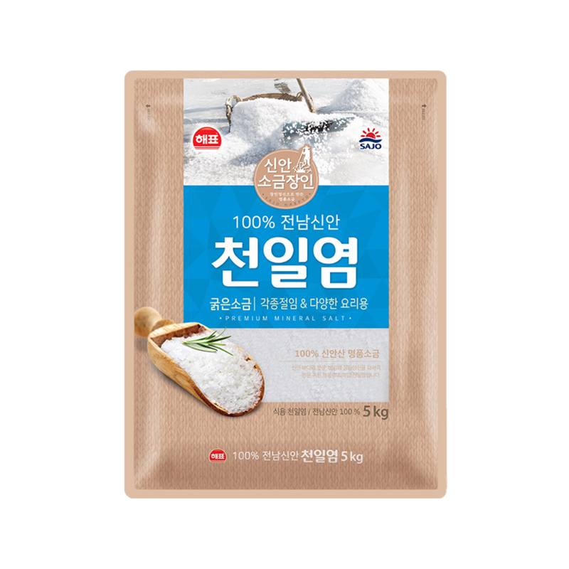 SAJO HAEPYO Sun-dried Salt 5000g x 3