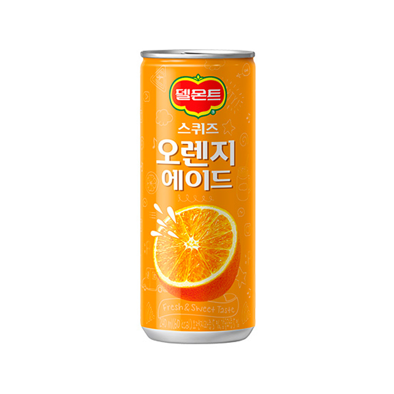 LOTTE CHILSUNG Delmonte Squeeze Orange Ade 240ml x 30
