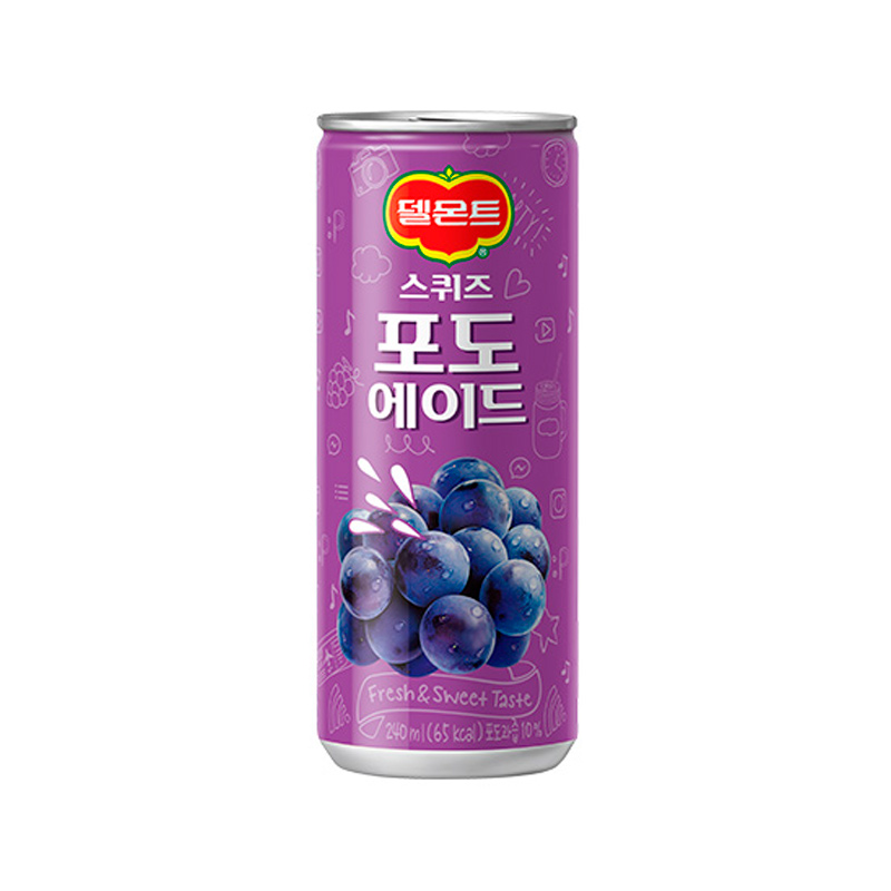 LOTTE CHILSUNG Delmonte Squeeze Grape Ade 240ml x 30