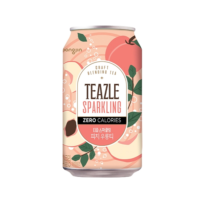 WOONGJIN Teazle Sparkling Peach CAN (E) 340ml × 24