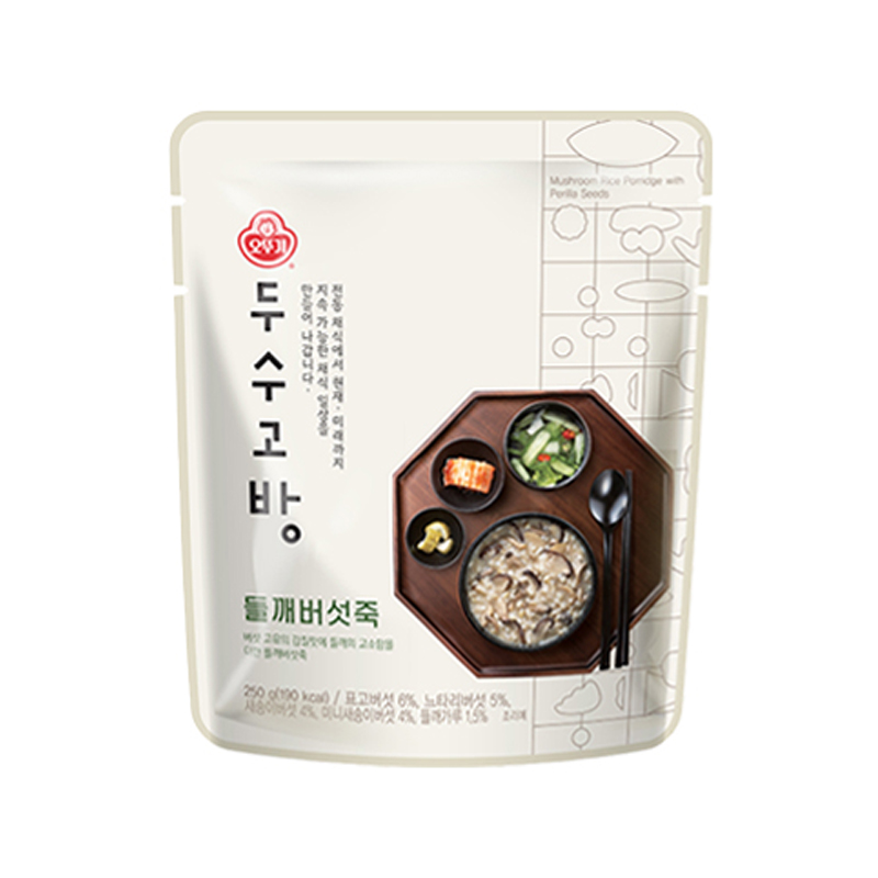 OTTOGI Dusugobang Mushroom Perrilla Porridge Pouch 250g x 18