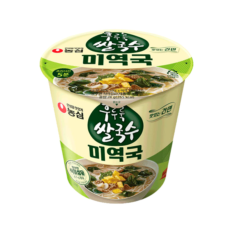 NONGSHIM Hooroorook Rice Noodle Seaweed Soup 74g x 12