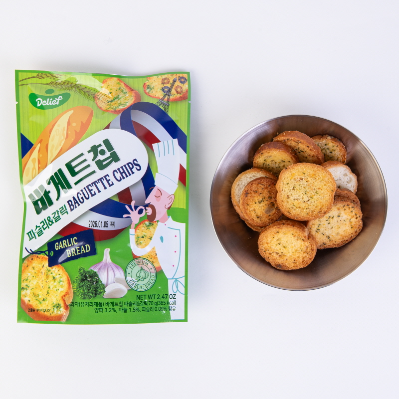 DELIEF Baguette Chips Parsley and Garlic Flavor 70g x 40