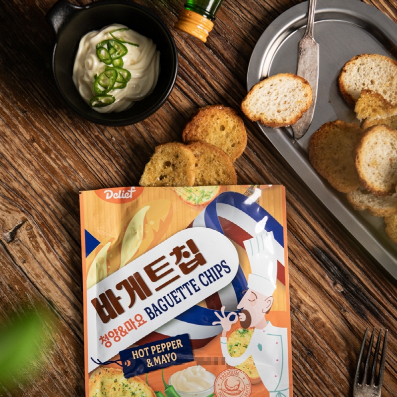DELIEF Baguette Chips Cheongyang and Mayo Flavor 70g x 40