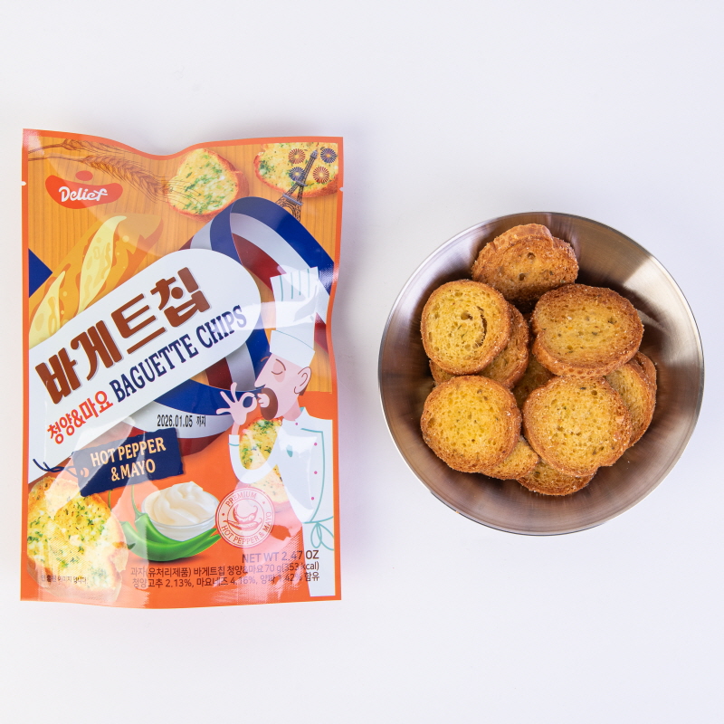DELIEF Baguette Chips Cheongyang and Mayo Flavor 70g x 40