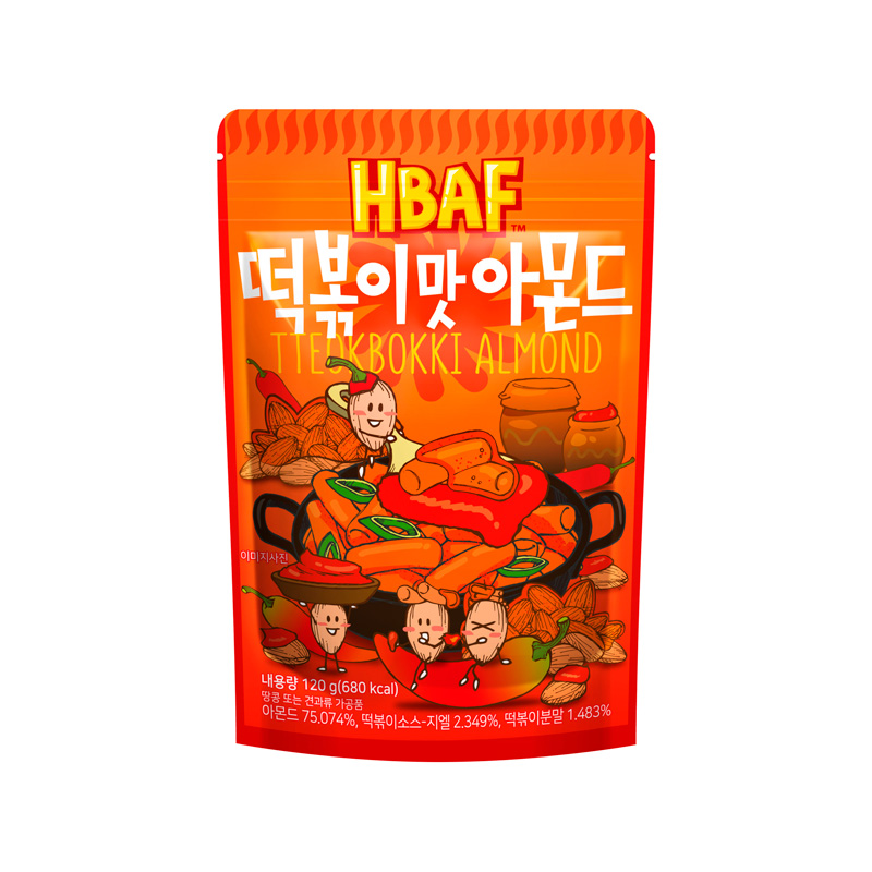 HBAF Tteokbokki Almond 120g x 20