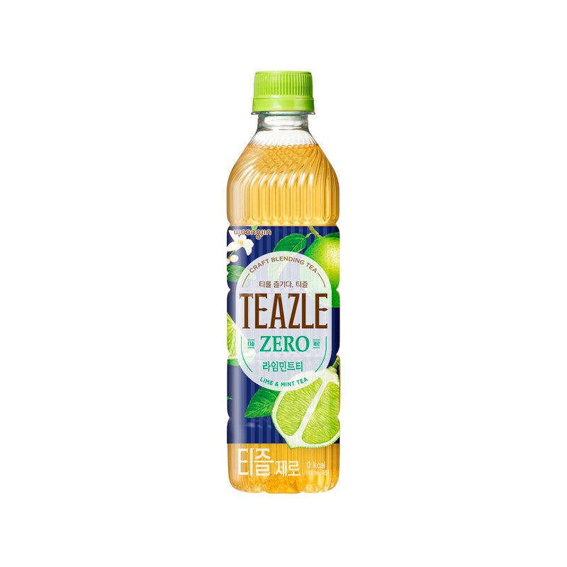 WOONGJIN Teazle Zero Lime & Mint tea PET 500ml x 20