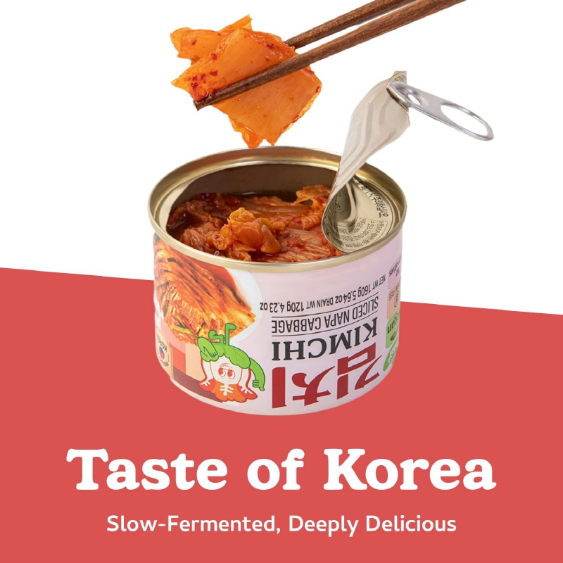 DELIEF Sliced Napa Cabbage Kimchi Can 160g x 24