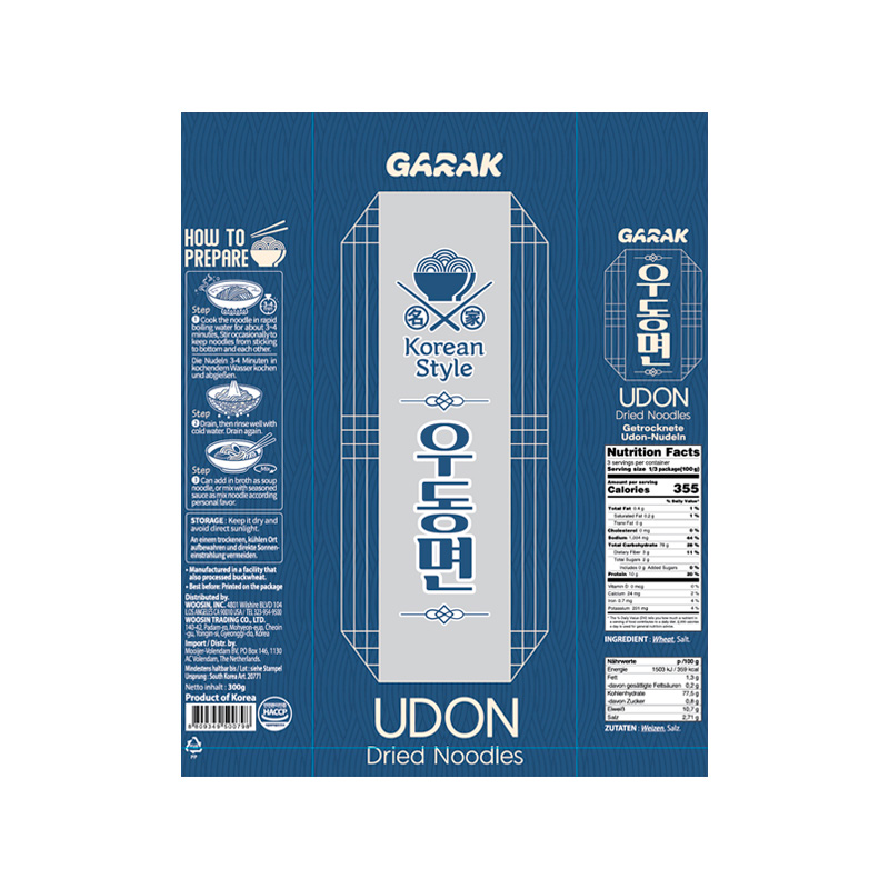 GARAK Udon Dried Noodles 300g x 40