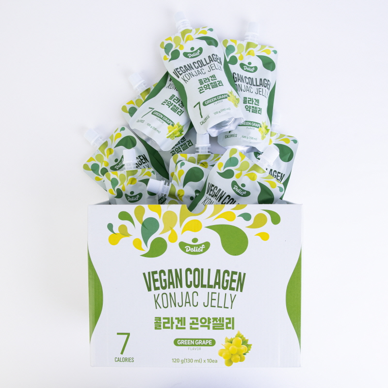 DELIEF Vegan Collagen Konjac Jelly Green Grape (V) 120g x 60