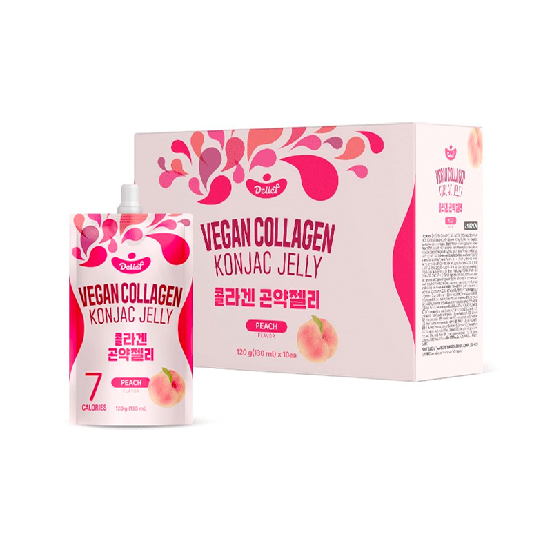 DELIEF Vegan Collagen Konjac Jelly Peach (V) 120g x 60