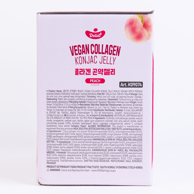 DELIEF Vegan Collagen Konjac Jelly Peach (V) 120g x 60