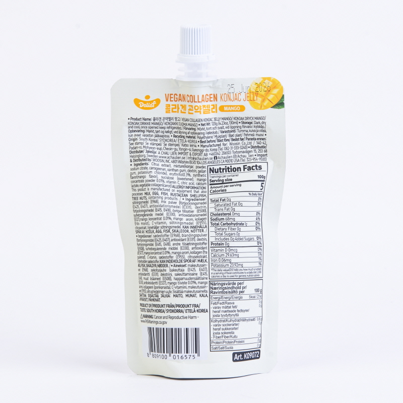 DELIEF Vegan Collagen Konjac Jelly Mango (V) 120g x 60
