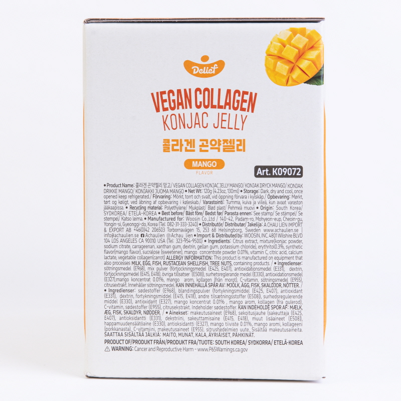 DELIEF Vegan Collagen Konjac Jelly Mango (V) 120g x 60
