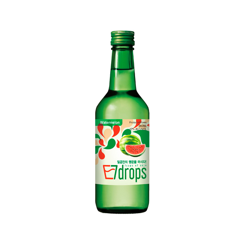 7DROPS Soju Watermelon Alc. 12% 360ml x 20