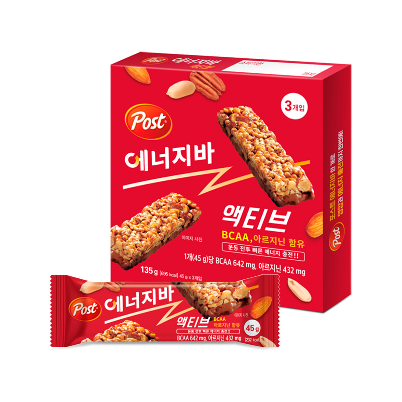 POST Energy Bar Active 45g x 3p x 20