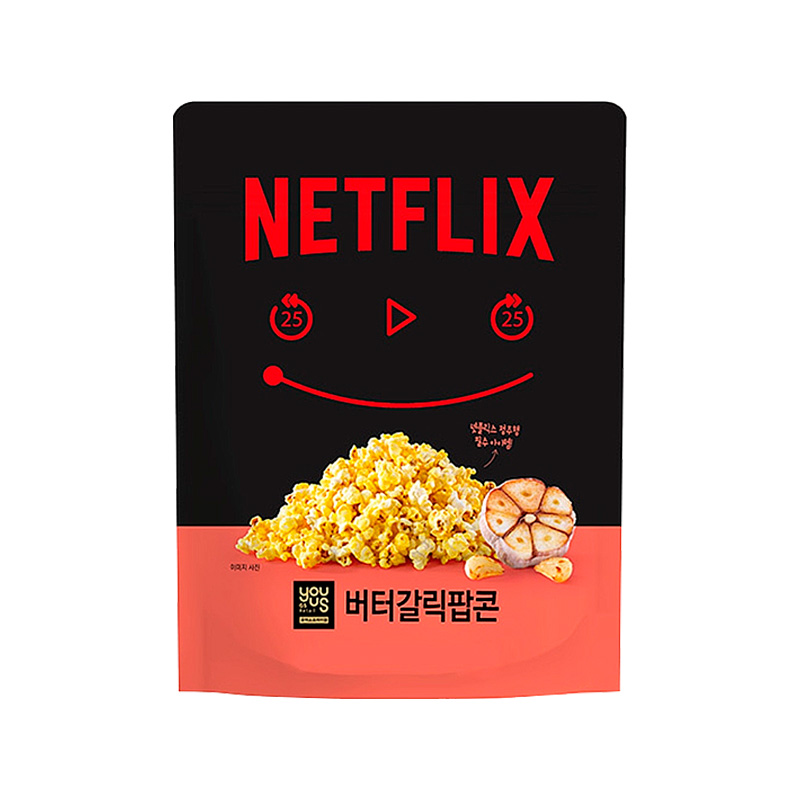 NETFLIX Butter Garlic Popcorn 260g x 4