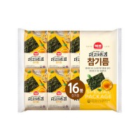 SAJO HAEPYO Savory Sesame Oil Laver 4g x 16p x 8