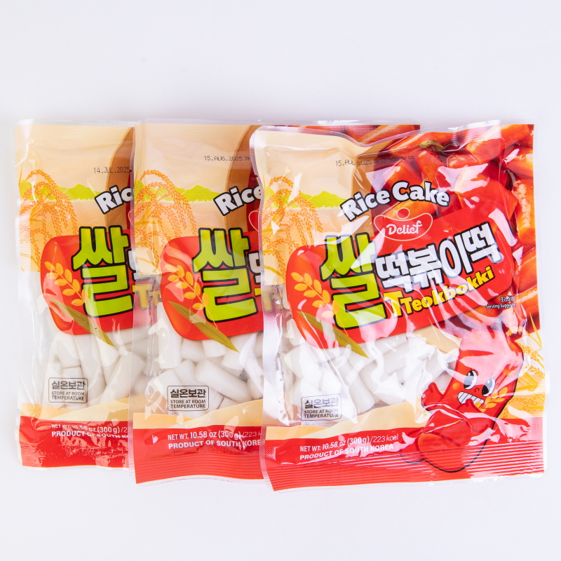 DELIEF Tteokbokki Rice Cake HALAL 300g x 50