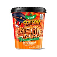 DELIEF Tteokbokki Cup Original Sweet & Spicy HALAL 120g x 30