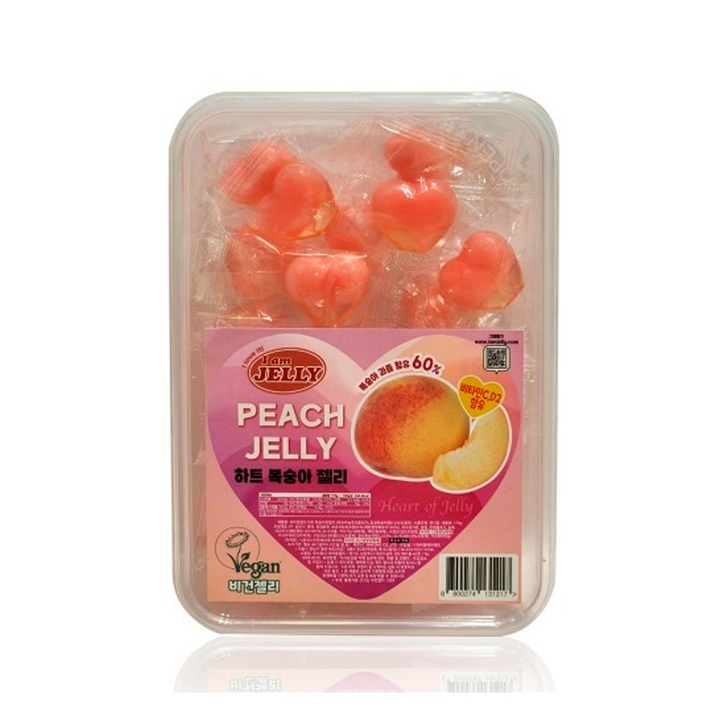 I AM JELLY Peel and Eat Jelly Heart Litchi (V) 170g x 50
