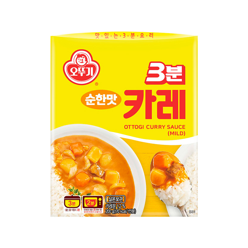 OTTOGI 3 Minutes Instant Curry Mild 200g x 24