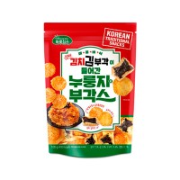 SUNMYUNG Crispy Rice & Vegetable Chips With Real Kimchi Seaweed Chips 100g X 20